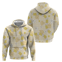 Hawaii Anthurium Tiare Pikake Lei Zip Hoodie Melemele Lauhala Art Pattern