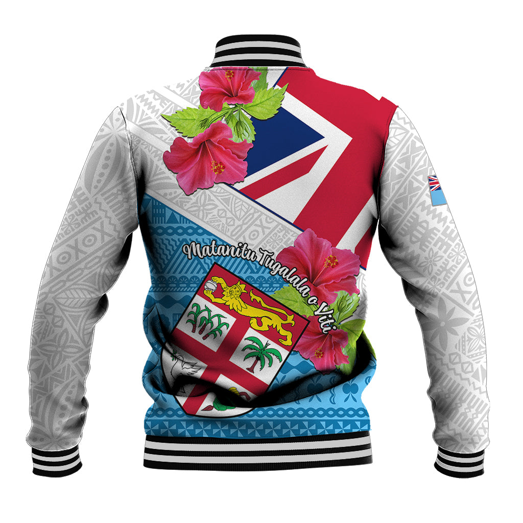 Fiji Day Baseball Jacket Fijian Hibiscus Special Version LT01 - Polynesian Pride