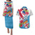 Fiji Day Couples Matching Puletasi Dress and Hawaiian Shirt Fijian Hibiscus Special Version LT01 White - Polynesian Pride