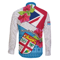 Fiji Day Family Matching Off Shoulder Short Dress and Hawaiian Shirt Fijian Hibiscus Special Version LT01 - Polynesian Pride