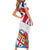 Fiji Day Short Sleeve Bodycon Dress Fijian Hibiscus Special Version LT01 - Polynesian Pride