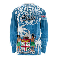 Fiji Long Sleeve Shirt Bula Fijian Tapa Pattern LT01