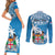 Personalised Fiji Couples Matching Short Sleeve Bodycon Dress and Long Sleeve Button Shirts Bula Fijian Tapa Pattern LT01 - Polynesian Pride