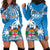 Personalised Fiji Hoodie Dress Bula Fijian Tapa Pattern LT01 - Polynesian Pride