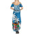 Personalised Fiji Summer Maxi Dress Bula Fijian Tapa Pattern LT01 - Polynesian Pride