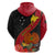 Personalised Papua New Guinea Hoodie Bird Of Paradise With Tropical Flower LT01 - Polynesian Pride