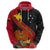 Personalised Papua New Guinea Hoodie Bird Of Paradise With Tropical Flower LT01 - Polynesian Pride