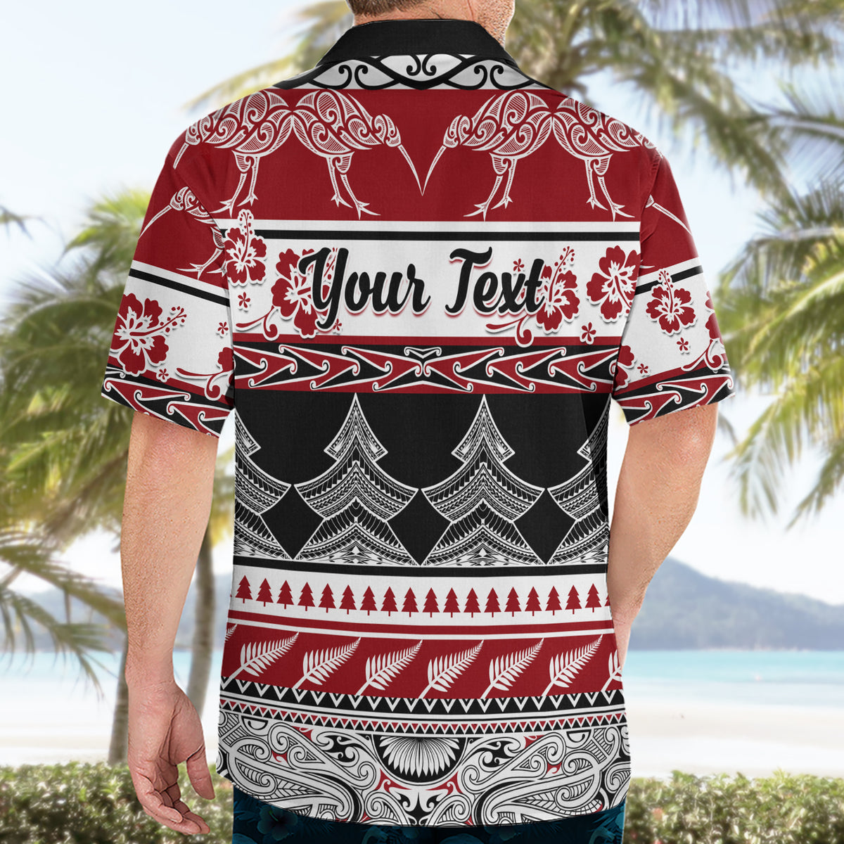 Custom New Zealand Christmas Hawaiian Shirt Maori Meri Kirihimete Moko LT01 - Polynesian Pride