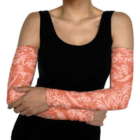 Tahiti Puatou Tiare Floral Arm Sleeves Monstera Palm Tropical Leaves - Polynesian Pride