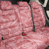 Tahiti Tarona Tiare Floral Back Car Seat Cover Monstera Palm Tropical Leaves - Polynesian Pride