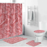 Tahiti Tarona Tiare Floral Bathroom Set Monstera Palm Tropical Leaves - Polynesian Pride