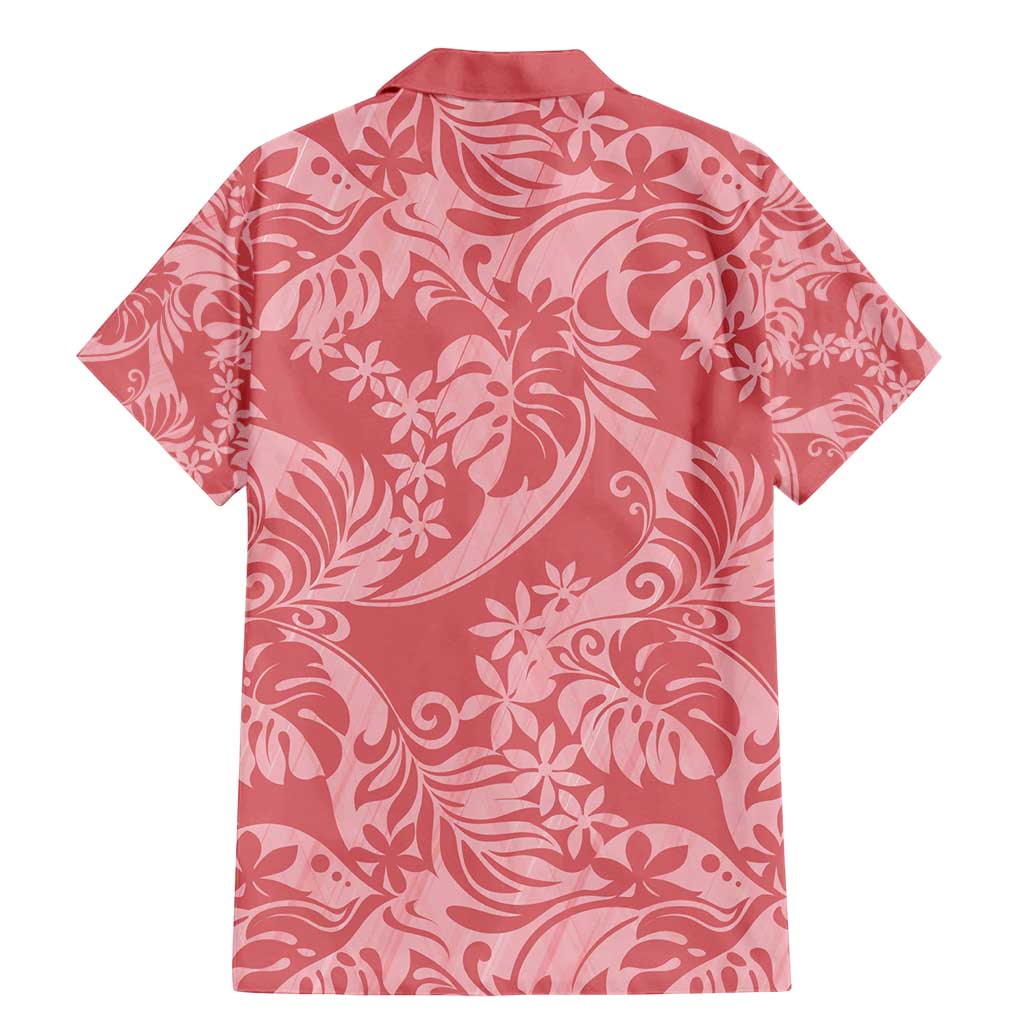 Tahiti Tarona Tiare Floral Family Matching Mermaid Dress and Hawaiian Shirt Monstera Palm Tropical Leaves - Polynesian Pride