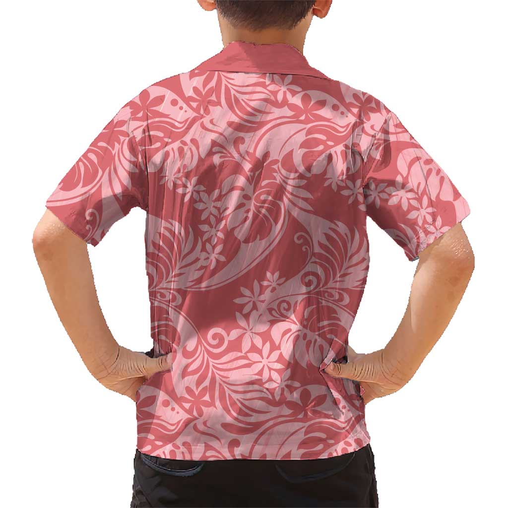 Tahiti Tarona Tiare Floral Family Matching Puletasi and Hawaiian Shirt Monstera Palm Tropical Leaves LT01 - Polynesian Pride