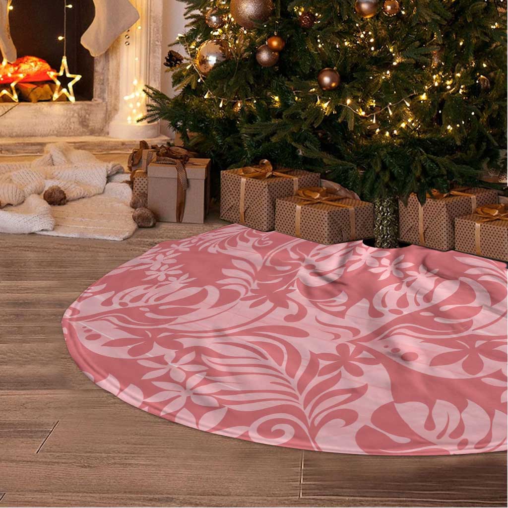 Tahiti Tarona Tiare Floral Tree Skirt Monstera Palm Tropical Leaves - Polynesian Pride