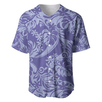 Tahiti Vareau Tiare Floral Baseball Jersey Monstera Palm Tropical Leaves - Polynesian Pride