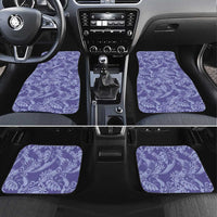 Tahiti Vareau Tiare Floral Car Mats Monstera Palm Tropical Leaves - Polynesian Pride