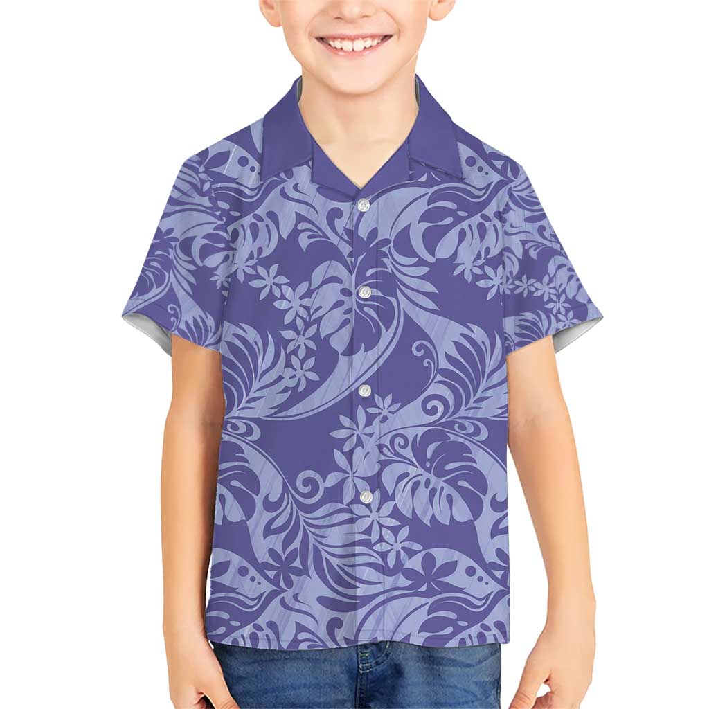 Tahiti Vareau Tiare Floral Hawaiian Shirt Monstera Palm Tropical Leaves - Polynesian Pride