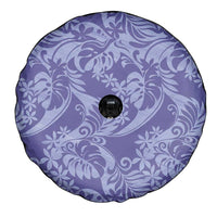 Tahiti Vareau Tiare Floral Spare Tire Cover Monstera Palm Tropical Leaves - Polynesian Pride