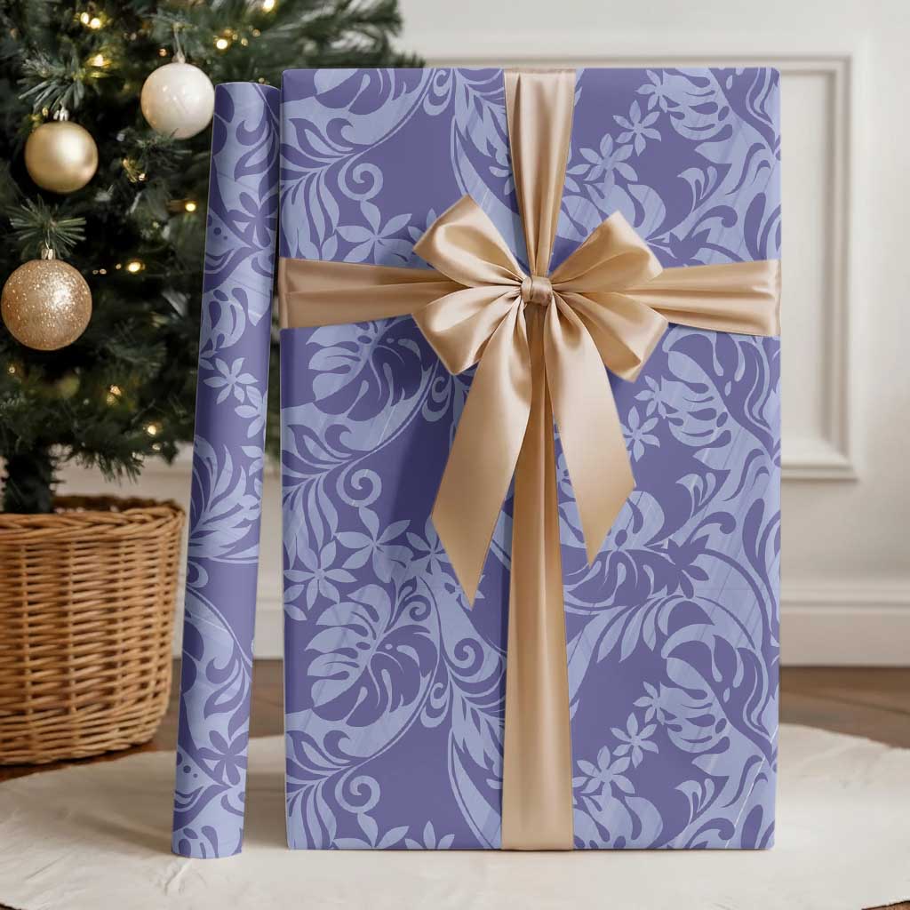 Tahiti Vareau Tiare Floral Wrapping Paper Monstera Palm Tropical Leaves - Polynesian Pride