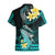 Hawaii Hawaiian Shirt Polynesian Shark with Kakau Turquoise Version LT01 - Polynesian Pride