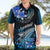 Hawaii Hawaiian Shirt Polynesian Shark with Kakau Blue Version LT01 - Polynesian Pride