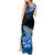 Hawaii Tank Maxi Dress Polynesian Shark with Kakau Blue Version LT01 - Polynesian Pride