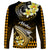 Hawaii Long Sleeve Shirt Polynesian Shark with Kakau Gold Version LT01 - Polynesian Pride