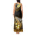 Hawaii Tank Maxi Dress Polynesian Shark with Kakau Gold Version LT01 - Polynesian Pride