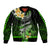 Hawaii Bomber Jacket Polynesian Shark with Kakau Green Version LT01 Unisex Green - Polynesian Pride
