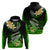 Hawaii Hoodie Polynesian Shark with Kakau Green Version LT01 - Polynesian Pride