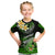 Hawaii Kid T Shirt Polynesian Shark with Kakau Green Version LT01 Green - Polynesian Pride