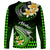 Hawaii Long Sleeve Shirt Polynesian Shark with Kakau Green Version LT01 - Polynesian Pride