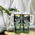 Hawaii Tumbler With Handle Polynesian Shark with Kakau Green Version