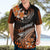 Hawaii Hawaiian Shirt Polynesian Shark with Kakau Orange Version LT01 - Polynesian Pride