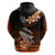 Hawaii Hoodie Polynesian Shark with Kakau Orange Version LT01 - Polynesian Pride