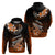 Hawaii Hoodie Polynesian Shark with Kakau Orange Version LT01 - Polynesian Pride