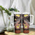 Hawaii Tumbler With Handle Polynesian Shark with Kakau Orange Version