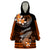 Hawaii Wearable Blanket Hoodie Polynesian Shark with Kakau Orange Version LT01 One Size Orange - Polynesian Pride