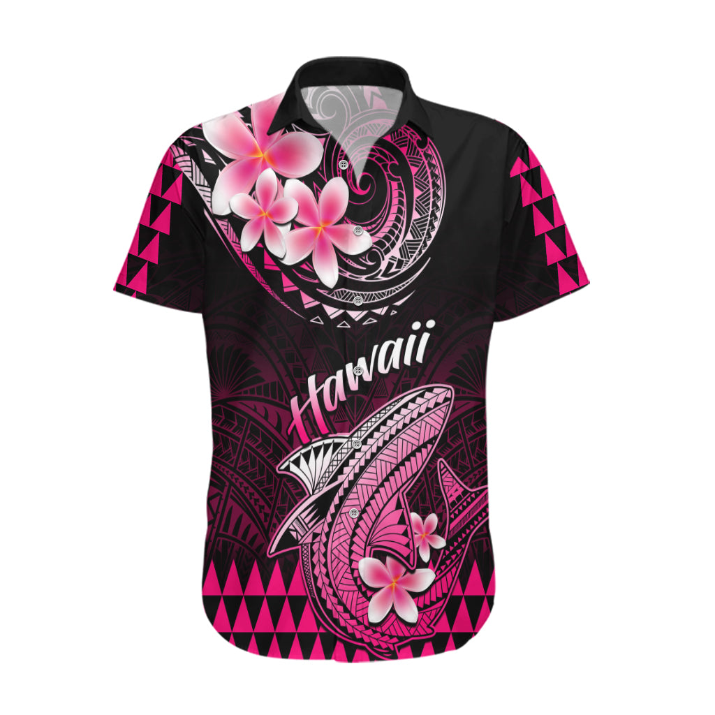 Hawaii Hawaiian Shirt Polynesian Shark with Kakau Pink Version LT01 Pink - Polynesian Pride