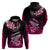 Hawaii Hoodie Polynesian Shark with Kakau Pink Version LT01 - Polynesian Pride