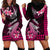 Hawaii Hoodie Dress Polynesian Shark with Kakau Pink Version LT01 - Polynesian Pride