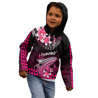 Hawaii Kid Hoodie Polynesian Shark with Kakau Pink Version LT01 - Polynesian Pride