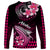 Hawaii Long Sleeve Shirt Polynesian Shark with Kakau Pink Version LT01 - Polynesian Pride