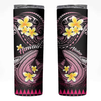 Hawaii Skinny Tumbler Polynesian Shark with Kakau Pink Version