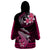 Hawaii Wearable Blanket Hoodie Polynesian Shark with Kakau Pink Version LT01 - Polynesian Pride