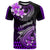 Hawaii T Shirt Polynesian Shark with Kakau Purple Version LT01 Purple - Polynesian Pride