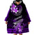 Hawaii Wearable Blanket Hoodie Polynesian Shark with Kakau Purple Version LT01 - Polynesian Pride