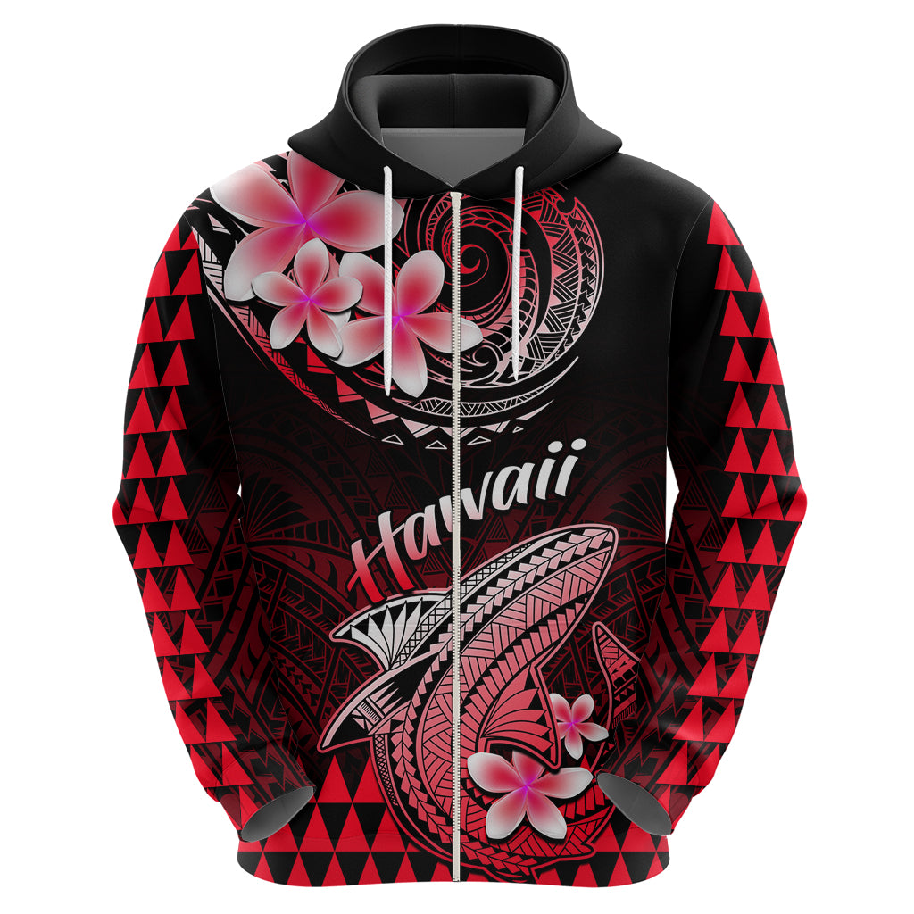 Hawaii Hoodie Polynesian Shark with Kakau Red Version LT01 - Polynesian Pride
