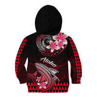 Hawaii Kid Hoodie Polynesian Shark with Kakau Red Version LT01 - Polynesian Pride