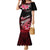 Hawaii Mermaid Dress Polynesian Shark with Kakau Red Version LT01 Women Red - Polynesian Pride